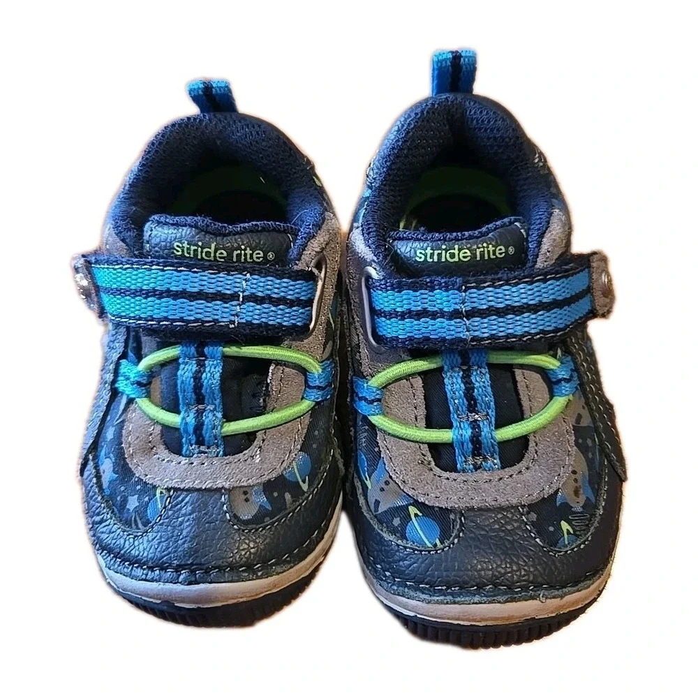 Stride‎ Rite Sneakers Infant Size 4w Slipon With Stape
